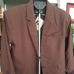 Frank and Oak Boxy Single Breasted Blazer in coffee brown